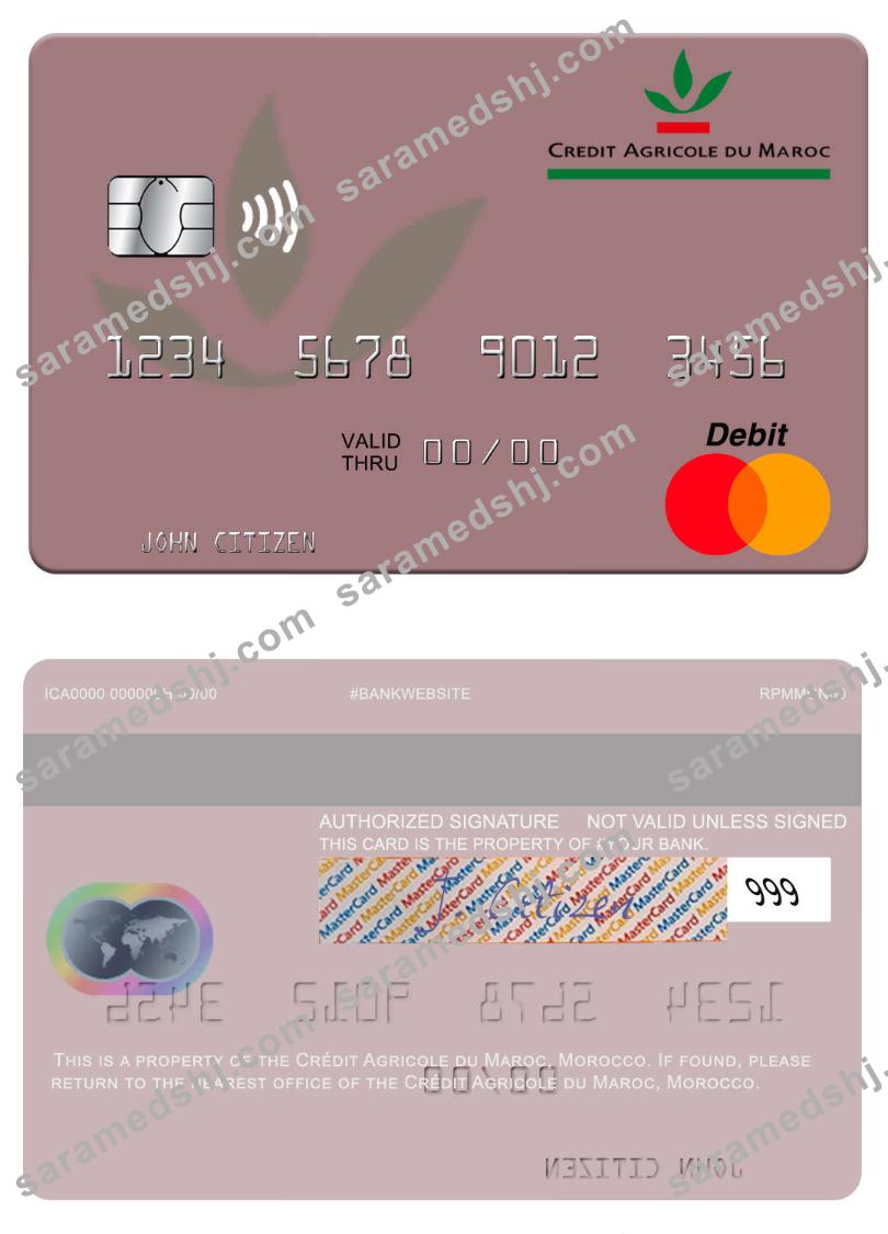 Morocco Crédit Agricole du Maroc mastercard